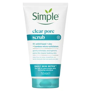 Simple Clear Pore Scrub Daily Skin Detox for Smoother, Clearer Skin